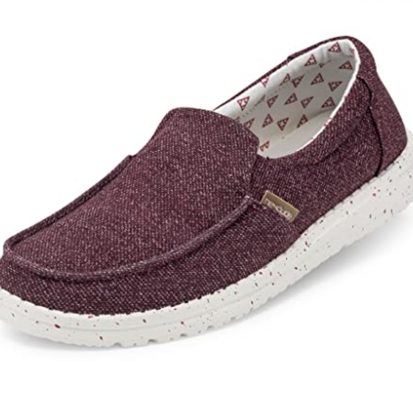 Hey Dude Misty Burgundy Womens Casual Shoes - Picture 3 of 4